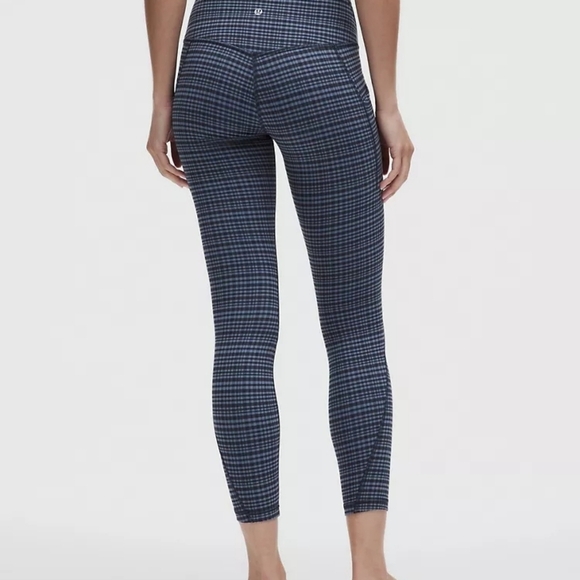 NWT Lululemon Align™ High-Rise Pant with Pockets 25"-ColourGlow Grid Washed Deni - Picture 2 of 6